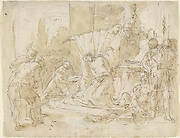 The Sacrifice of Iphigenia (recto) / Study of a Male Nude (verso)