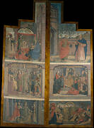 Doors of an altarpiece with scenes of saint Catherine's life