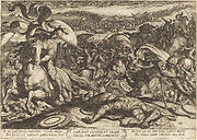 Saul Kills Himself after the Defeat of his Army by the Philistines