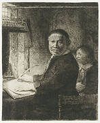 Lieven Willemsz. van Coppenol, writing master: the smaller plate