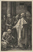 Saint Peter and Saint John at the Gate of the Temple, from The Passion