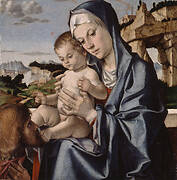 The Virgin and Child with a Saint