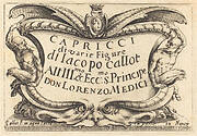 Title Page for "The Capricci"