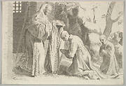 St. Bernard  Receives a Monk's Habit