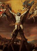 The crucifixion of St Andrew