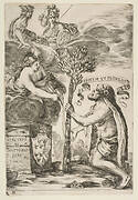 Frontispiece for Il Mercurio, III: Hercules Planting His Club