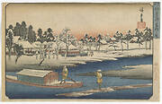 Famous Views of the Eastern Capital: Clearing Snowfall at Masaki