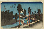 Twilight Scene, Numazu, from the series the Fifty-three Stations of the Tokaido (Hoeido edition)