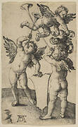 Three Putti with Trumpets