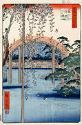 No. 57, Grounds of Kameido Tenjin Shrine (from One Hundred Famous Views of Edo)