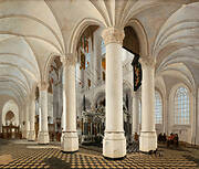 Ambulatory of the Nieuwe Kerk in Delft, with the Tomb of William the Silent