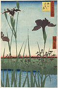 Horikiri Iris Garden (Horikiri no hanashōbu), from the series One Hundred Famous Views of Edo (Meisho Edo hyakkei)