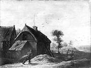 Landscape with Thatched Cottages