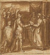 Cardinal Albornoz Gives the Farnese the Keys to Valentino