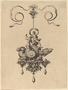 Design for a Pendant with a Sea-Monster in a Shell Carrying a Triton and a Woman with a Sail