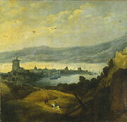 Landscape with Little Town on Peninsula