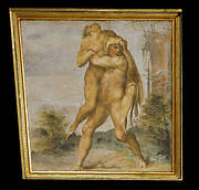 Hercules suffocates Antaeus