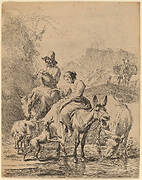 Shepherdess on a Donkey