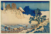 Minobu River from the series Thirty-six Views of Mt. Fuji