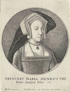 Portret van Maria Tudor, koningin van Engeland