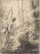 Death and the Woodcutter, 2nd plate (La Mort de le bucheron)