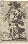 Zenobia, an illustration from Pierre Le Moyne's 'La Gallerie des femmes fortes'