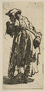 Old Beggar Woman with a Gourd