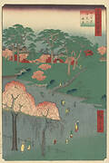 One Hundred Famous Views of Edo “Temple Gardens at Nippori”