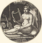 Woman with a Harp