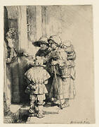 Beggars Receiving Alms at the Door of a House