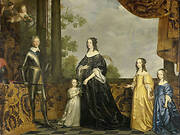 Frederick Henry, his Consort Amalia of Solms, and their Three Youngest Daughters