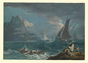 Fishing Boats in a Storm