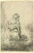 Virgin and Child in the Clouds