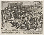 Plate 3: Claudius Civilis Arrested and his Brother Paulus Beheaded, from The War of the Romans Against the Batavians (Romanorvm et Batavorvm societas)