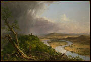 View from Mount Holyoke, Northampton, Massachusetts, after a Thunderstorm—The Oxbow