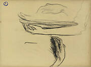 Studies for "Les Ȃges de la vie, L'Automne" or "Ramasseuses de marrons"; Hands supporting a tray (old title)