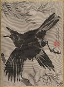 柳に鴉図|Crow and Willow Tree