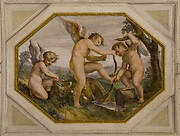 Jupiter's Love Hall: three cupids in the garden of Venus