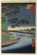 Pine of Success and Oumayagashi, Asakusa River, No. 61 from One Hundred Famous Views of Edo