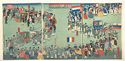 Gok'koku jimbutsu gyo...no zu|Picture of a Parade of the Five Nations