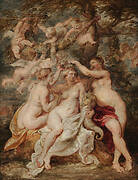 Nymphs Crowing the Goddess of Abundance