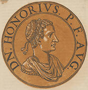 Medallion Design of a Head of a Roman Emperor