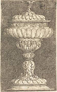 Covered Goblet with Winged Ball