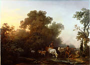 Landscape with Cattle and Figures