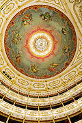 Main arena, view from the stalls, vault painted by G.B. Borghesi