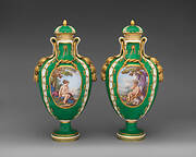 Pair of vases (vases cuir)