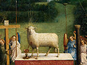 The Ghent Altarpiece: Adoration of the Mystic Lamb, detail of the Lamb