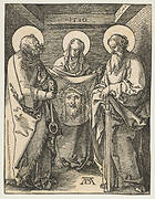 Saint Veronica between Saints Peter and Paul, from The Small Passion