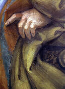 St. Hilarius' hand. A detail of the intrados inner band of the Zangrandi Chapel