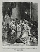 Illustrations for Faust: Marguerite at church